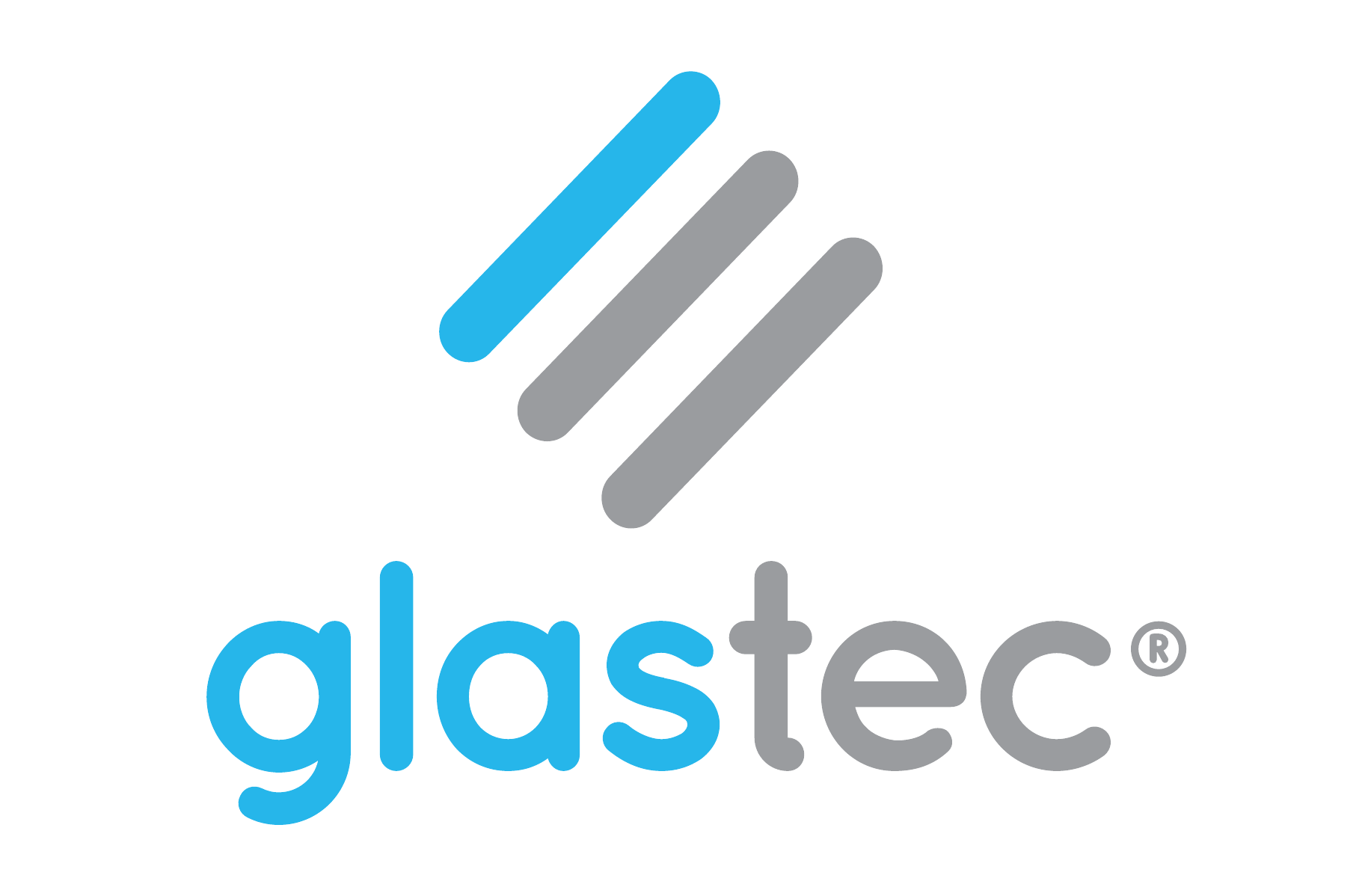 Glastec Logo in Verbindung mit AZEM Kampfsport, modernes Design für Partnerschaften und Sponsoring